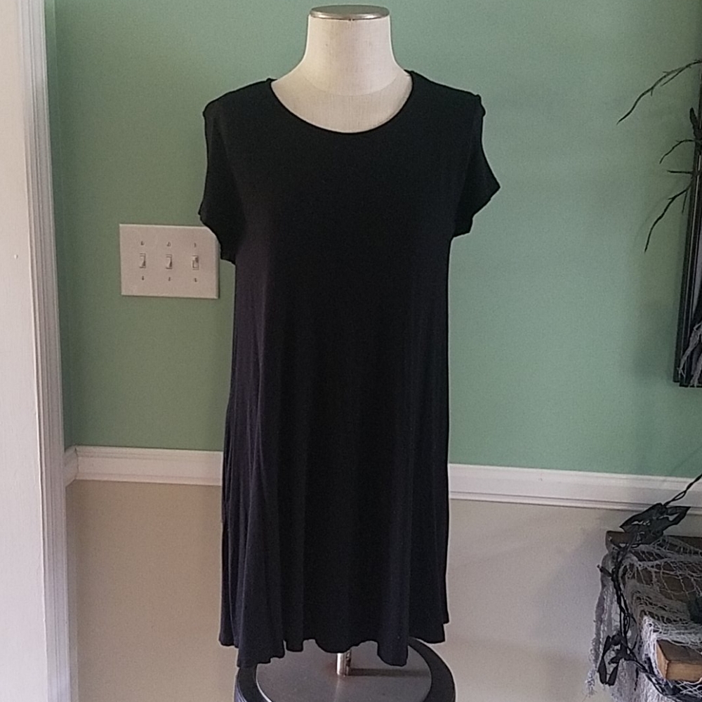 Women's Black Tee Dress